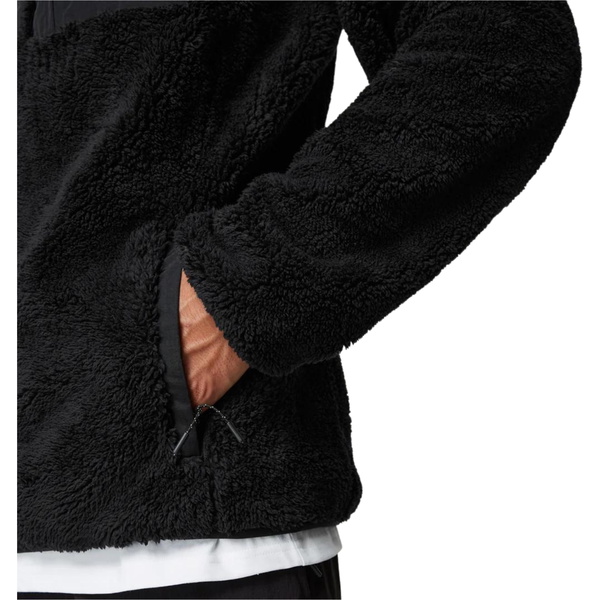 2026 Mystic Mens Dark Tech Series Teddy Zip Thru Fleece 35104.23 - Black